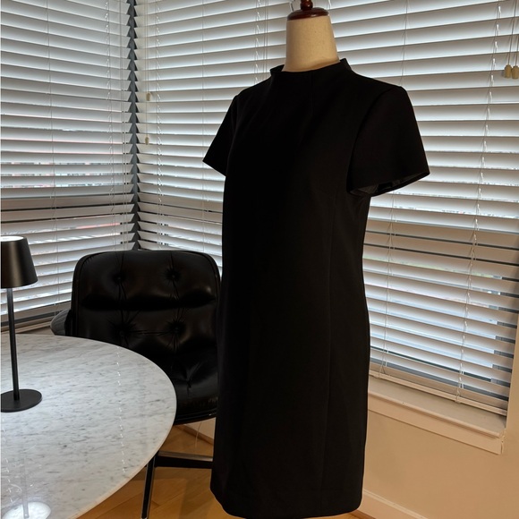 Theory black dress with short sleeves and mock neck - Size 2 - Small - Picture 6 of 10